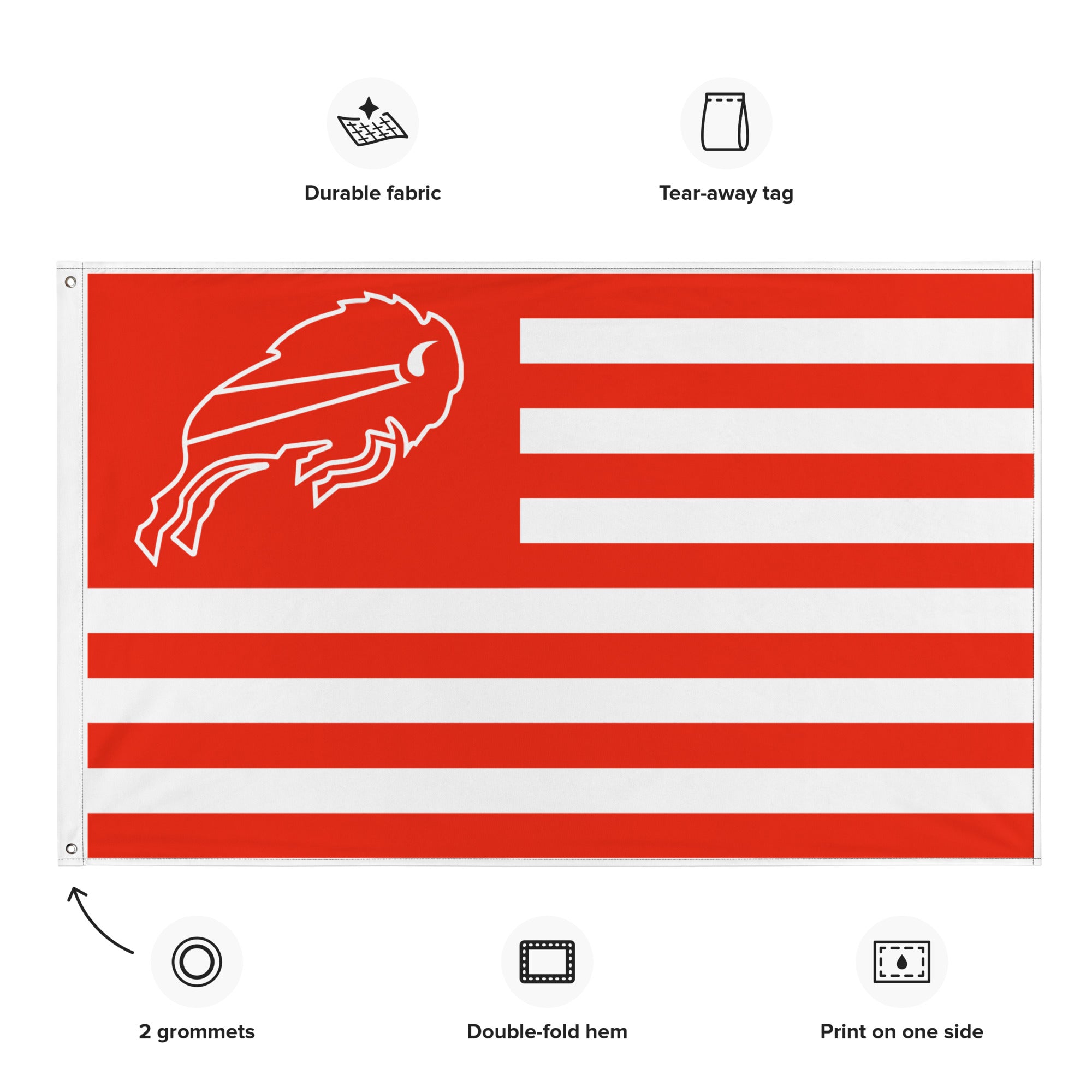 Lone Oak "Buffalo Freedom" Flag